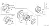 Diagram for Nissan Altima Lug Nuts - 40224-92S00