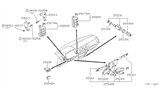 Diagram for 1984 Nissan 300ZX Turn Signal Switch - 25540-01P09