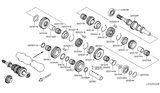 Diagram for 2002 Nissan Altima Transfer Case Output Shaft Snap Ring - 32204-8H515