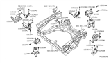 Diagram for Nissan Altima Motor And Transmission Mount - 11210-9N00A