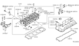 Diagram for 2008 Nissan Murano Cylinder Head Gasket - 11044-JA12A