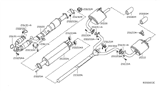 Diagram for 2009 Nissan Altima Exhaust Pipe - 20300-ZN50A