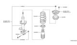 Diagram for 2015 Nissan Sentra Coil Spring Insulator - 54035-9AM0A