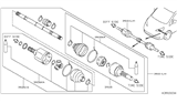 Diagram for 2014 Nissan NV Axle Shaft - 39101-3LN0A