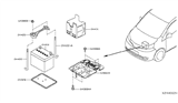 Diagram for 2015 Nissan Xterra Battery Tray - 24427-ZX60A