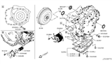 Diagram for 2016 Nissan Altima Transmission Pan - 31390-28X0A
