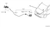 Diagram for Nissan Hood Cable - 65621-3LM0C