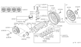 Diagram for Nissan Sentra Flywheel - 12310-62J00