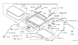 Diagram for 2013 Nissan Altima Sunroof Cable - 91355-CA010