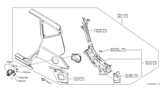 Diagram for Nissan Murano Fuel Door Hinge - 78836-CA010
