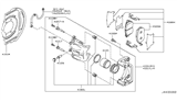 Diagram for Nissan Murano Brake Caliper Repair Kit - D1080-CA00C