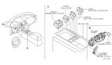 Diagram for Nissan Mirror Switch - 25570-CL010