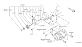 Diagram for Nissan Murano Timing Belt Idler Pulley - 11925-31U0C