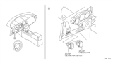 Diagram for 2005 Nissan Murano Headlight Switch - 25190-CC10A