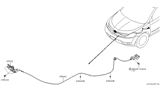 Diagram for 2003 Nissan Murano Hood Cable - 65621-CA000