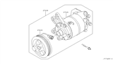 Diagram for Nissan Murano A/C Compressor - 92600-CA010