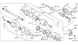 Diagram for 2004 Nissan Murano Axle Shaft - 39100-CA000