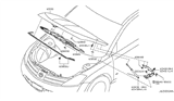 Diagram for 2007 Nissan Murano Hood - FEA00-CA0MM