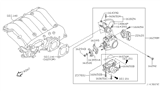 Diagram for 2002 Nissan Pathfinder Idle Control Valve - 23781-4W001