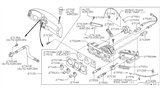 Diagram for 1996 Nissan Pathfinder Blower Control Switches - 27660-70E00