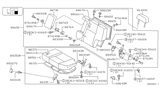 Diagram for 2001 Nissan Pathfinder Seat Cover - 88327-2W100