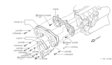 Diagram for 2001 Nissan Pathfinder Timing Cover - 13502-0W005