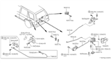 Diagram for 2004 Nissan Pathfinder Door Latch Assembly - 90550-0W021