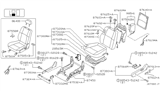 Diagram for 2002 Nissan Pathfinder Seat Cushion - 87350-3W502