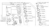 Diagram for 1998 Nissan 240SX Coil Spring Insulator - 54034-85E10