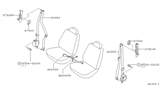 Diagram for 2000 Nissan Pathfinder Seat Belt - 86885-4W902