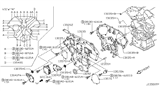 Diagram for 2000 Nissan Maxima Timing Cover - 13570-4P100