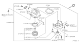 Diagram for Nissan Pathfinder Blower Motor Resistor - 27150-0W014