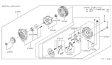 Diagram for Nissan Pathfinder Alternator Case Kit - 23127-0W001