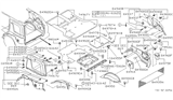 Diagram for 2000 Nissan Pathfinder Body Mount Hole Plug - 74816-24U08
