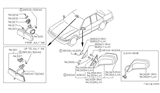 Diagram for 1991 Nissan Pathfinder Mirror Cover - 96329-43L65