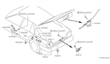 Diagram for Nissan Stanza Tailgate Lock - 90502-D3500
