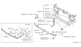 Diagram for Nissan Stanza Radiator Support - 62582-D4500