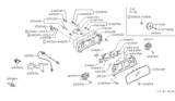 Diagram for Nissan Stanza Instrument Cluster - 24830-D4510