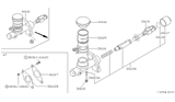Diagram for 1985 Nissan Maxima Clutch Master Cylinder - 30610-13E00