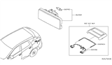 Diagram for 2014 Nissan Rogue Dome Light - 26490-ED000