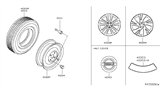 Diagram for 2018 Nissan Murano Spare Wheel - 40300-5AA4B