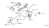 Diagram for 2020 Nissan Murano Door Latch Cable - 80515-5AA0A