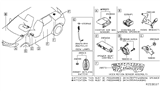 Diagram for Nissan Murano Air Bag Control Module - 98820-5AE9B