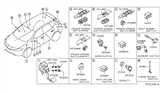 Diagram for Nissan Murano Mirror Switch - 25570-3TB1A