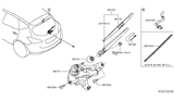 Diagram for 2017 Nissan Murano Wiper Motor - 28710-5AA0A