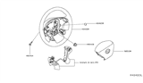 Diagram for 2015 Nissan Murano Steering Wheel - 48430-5AB6A