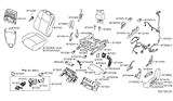 Diagram for Nissan Rogue Sport Seat Switch - 87063-JM01A