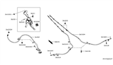 Diagram for Nissan Murano Parking Brake Cable - 36531-5AA0A