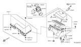Diagram for Nissan Murano Air Duct - 16554-5AA1A