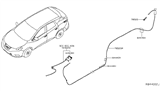 Diagram for 2015 Nissan Murano Fuel Door Release Cable - 78822-5AA0A